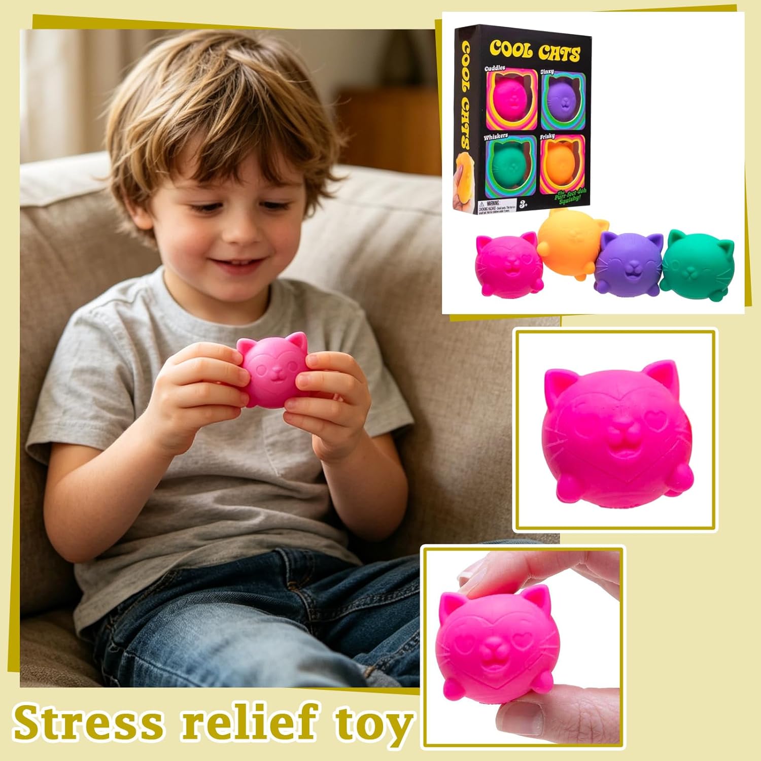 Stress-Free Squishy Cats Pack