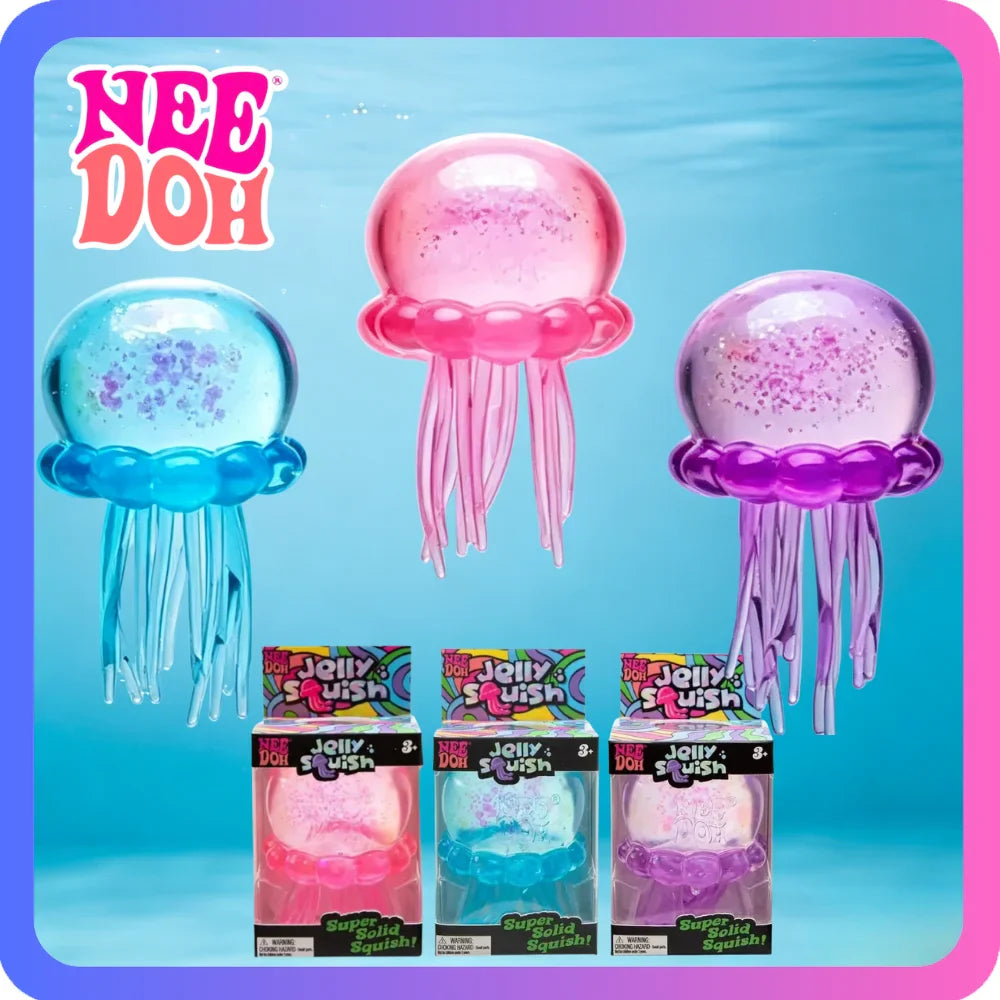 Fuzzy Jellyfish Squishy Toy